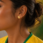 Brinco Coração Brasileiro