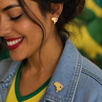 Pin Coração brasileiro